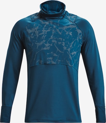 UNDER ARMOUR Performance Shirt 'Outrun' in Blue: front