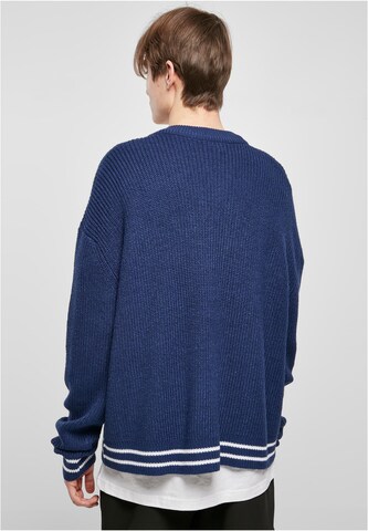 Urban Classics Knit Cardigan in Blue