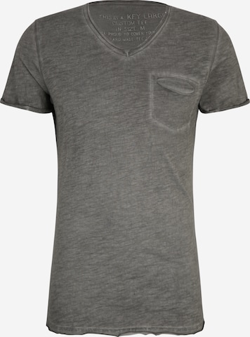 Key Largo T-Shirt 'Soda' in Grau: predná strana
