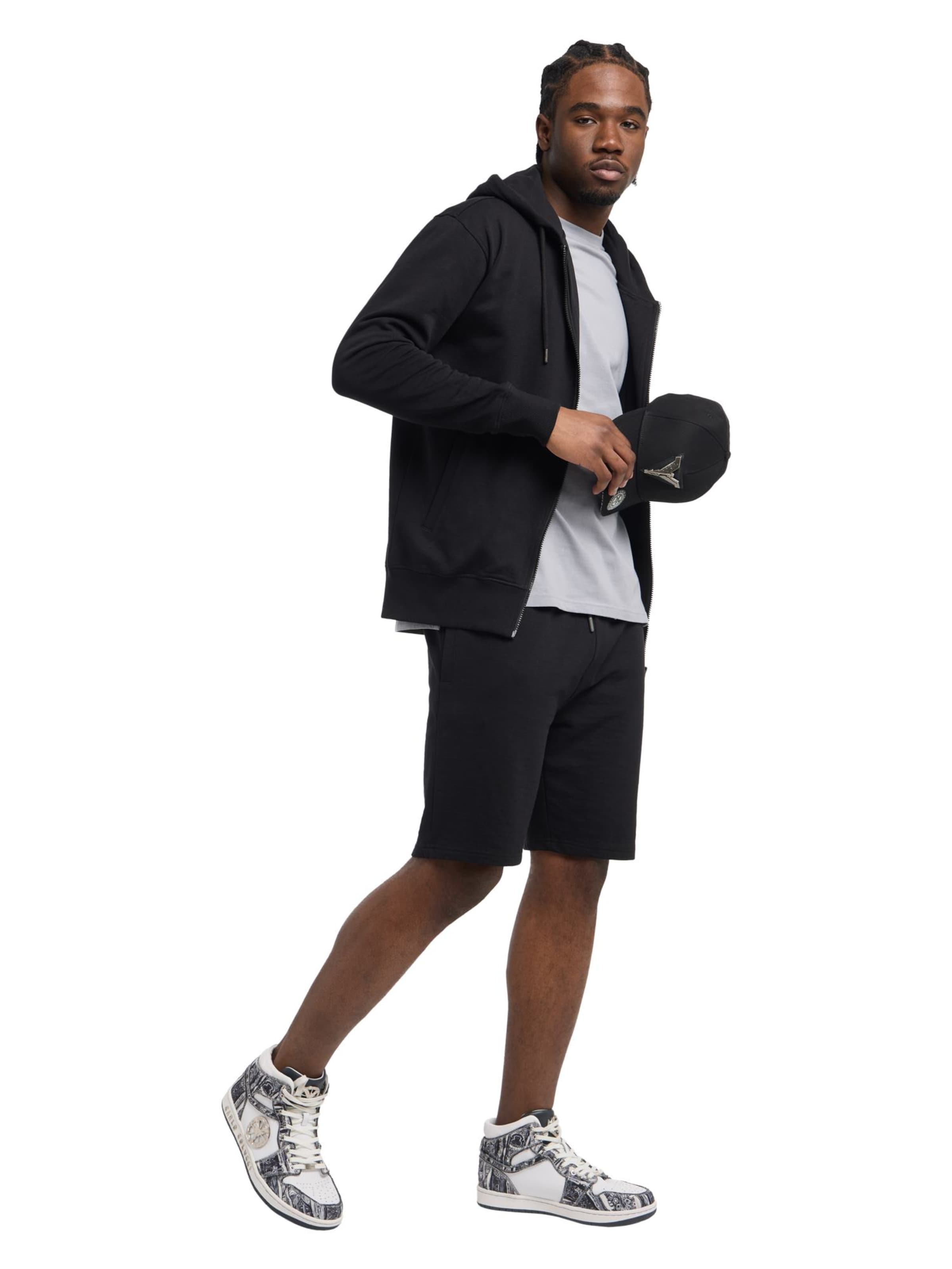 Carlo Colucci Sweatvest ' Dender ' in Zwart