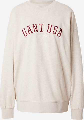 GANT Collegepaita värissä beige: edessä