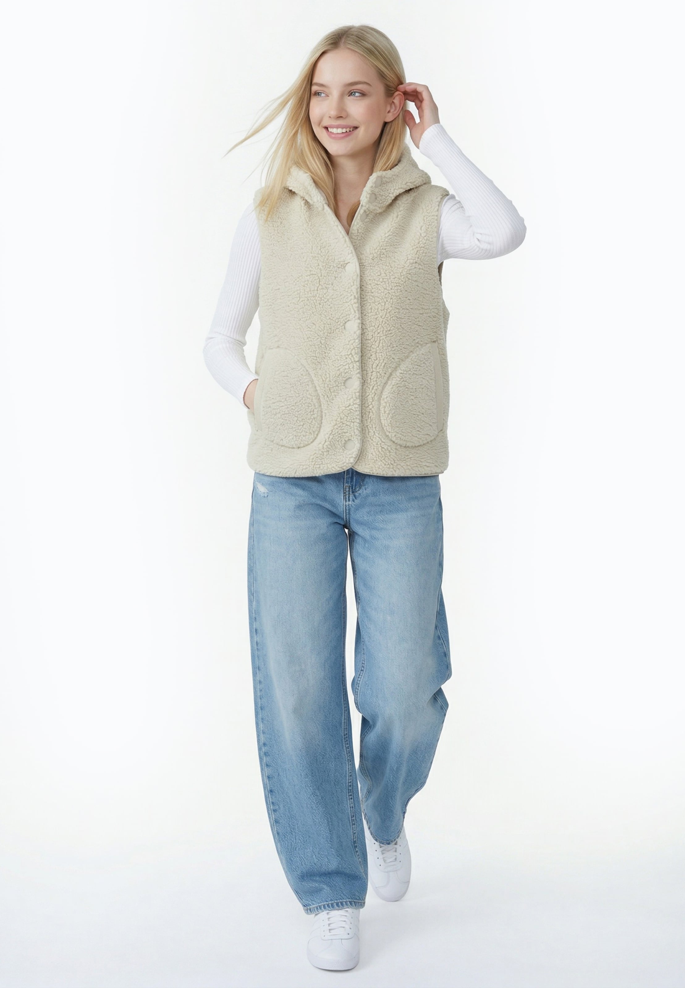 MYMO Weste in Beige