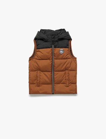 Koton Weste 'ANORAK' in Braun: Vorderseite