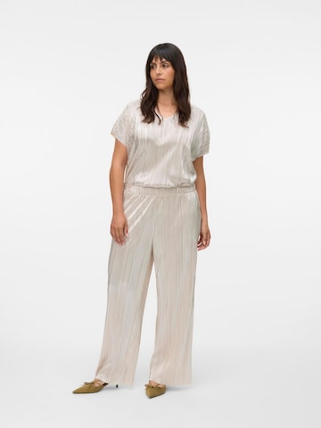 Vero Moda Curve Wide leg Trousers 'VMCduvi' in Beige