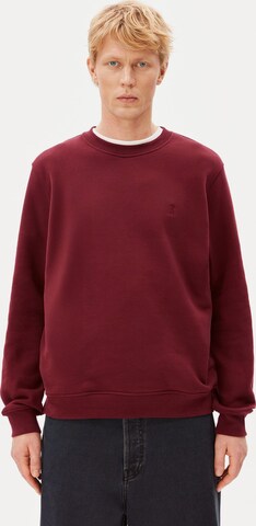 ARMEDANGELS Pullover BAARO FLEECE in Rot: Vorderseite