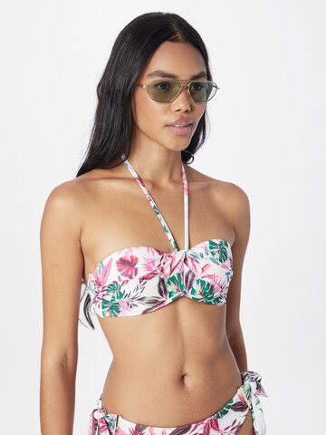 Hunkemöller Bandeau Góra bikini 'Cuba ' w kolorze biały: przód