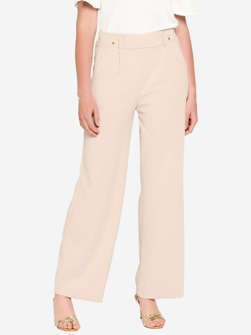 Wide Leg Pantalon à pince LolaLiza en beige : devant