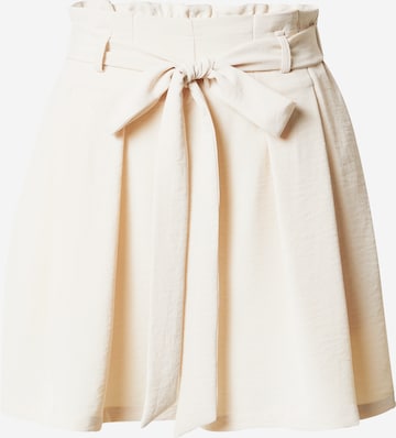 ABOUT YOU Wide leg Pleat-Front Pants 'Lia' in Beige: front