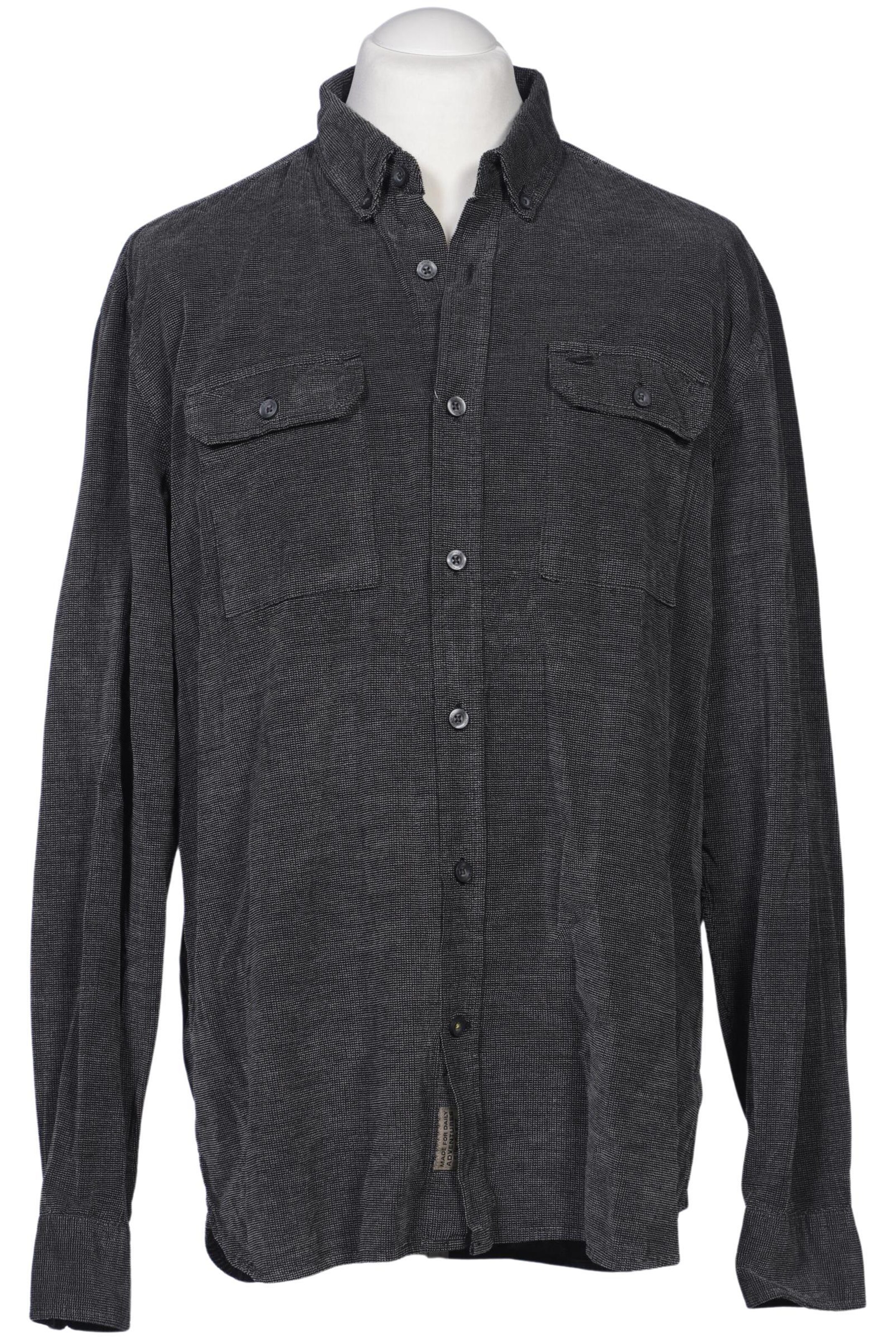 CAMEL ACTIVE Button Up Shirt in XL in Grey: front