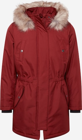 ONLY Carmakoma Winterparka 'IRENA' in Rood: voorkant