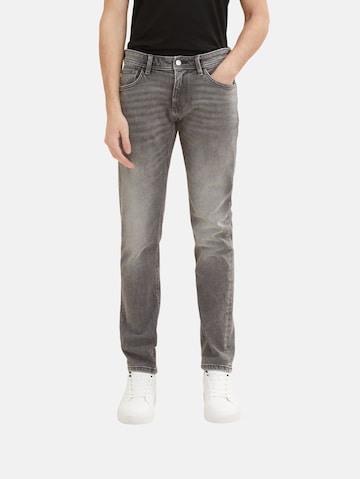 TOM TAILOR DENIM Slimfit Jeans 'Piers' in Grau: predná strana