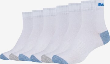 SKECHERS Athletic Socks in White: front