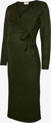 MAMALICIOUS Трикотажное платье 'MLFIE' в Зеленый: спереди