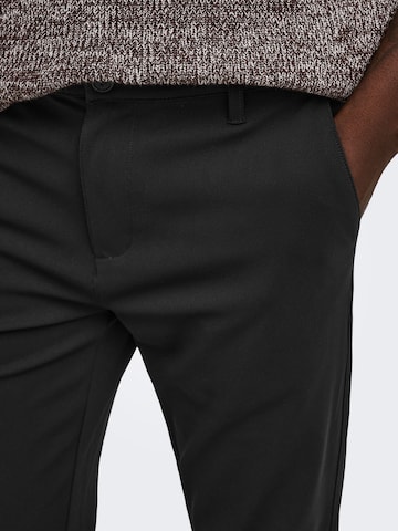 Only & Sons - Tapered Pantalón 'ONSBoston' en negro