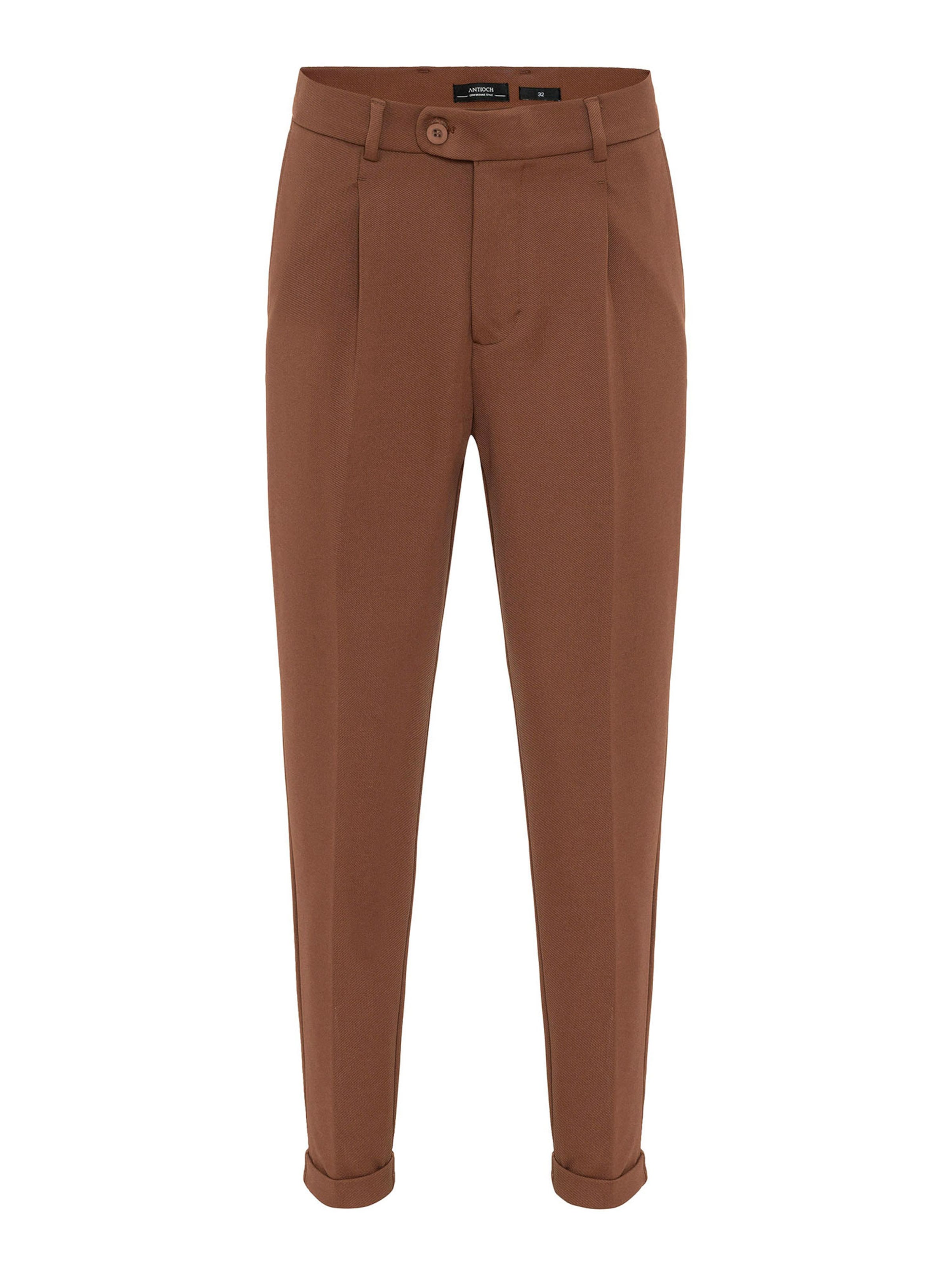 Antioch Regular Панталон в кафяво: отпред
