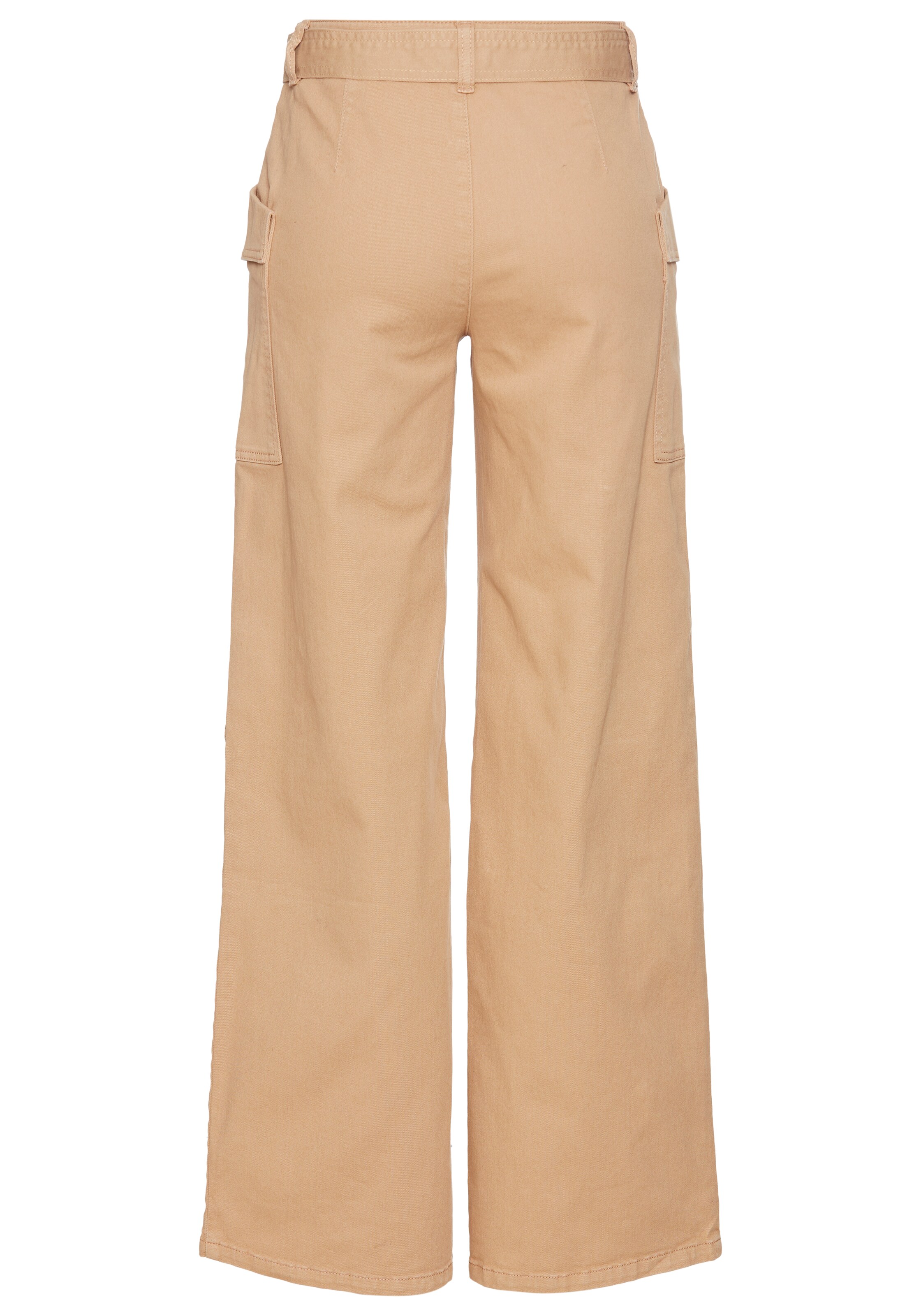 DELMAO Regular Cargo Pants in Beige