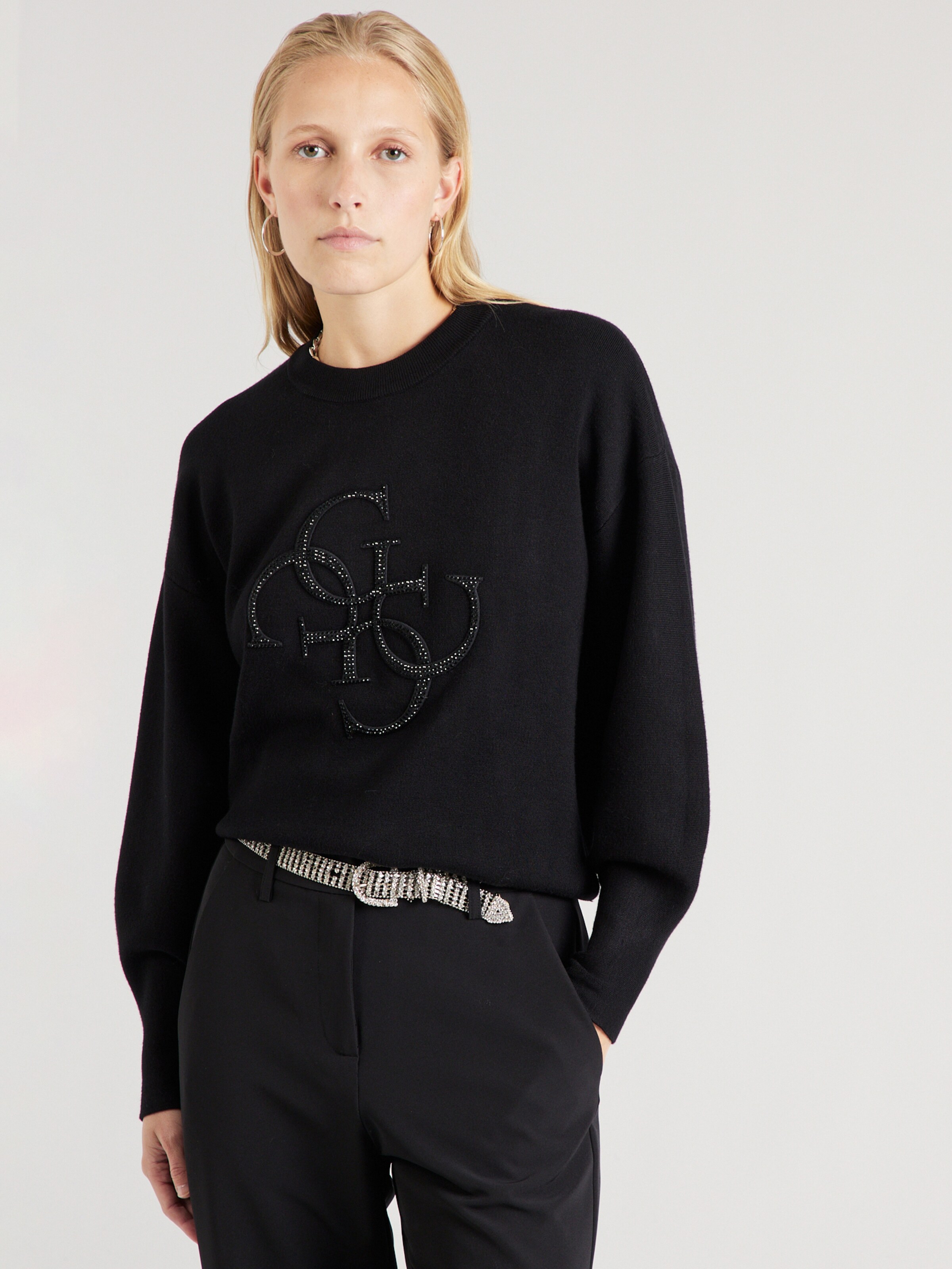 GUESS Sweater LEONOR in Black ABOUT YOU