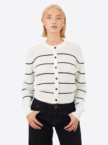 BRAVE SOUL Strickjacke in Weiß: Vorderseite