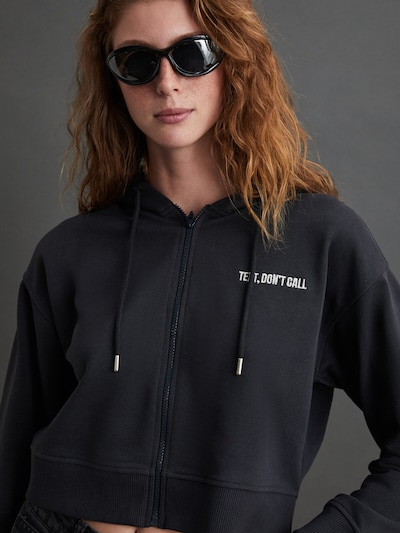 Grimelange Sweatjacka i antracit, Produktvy