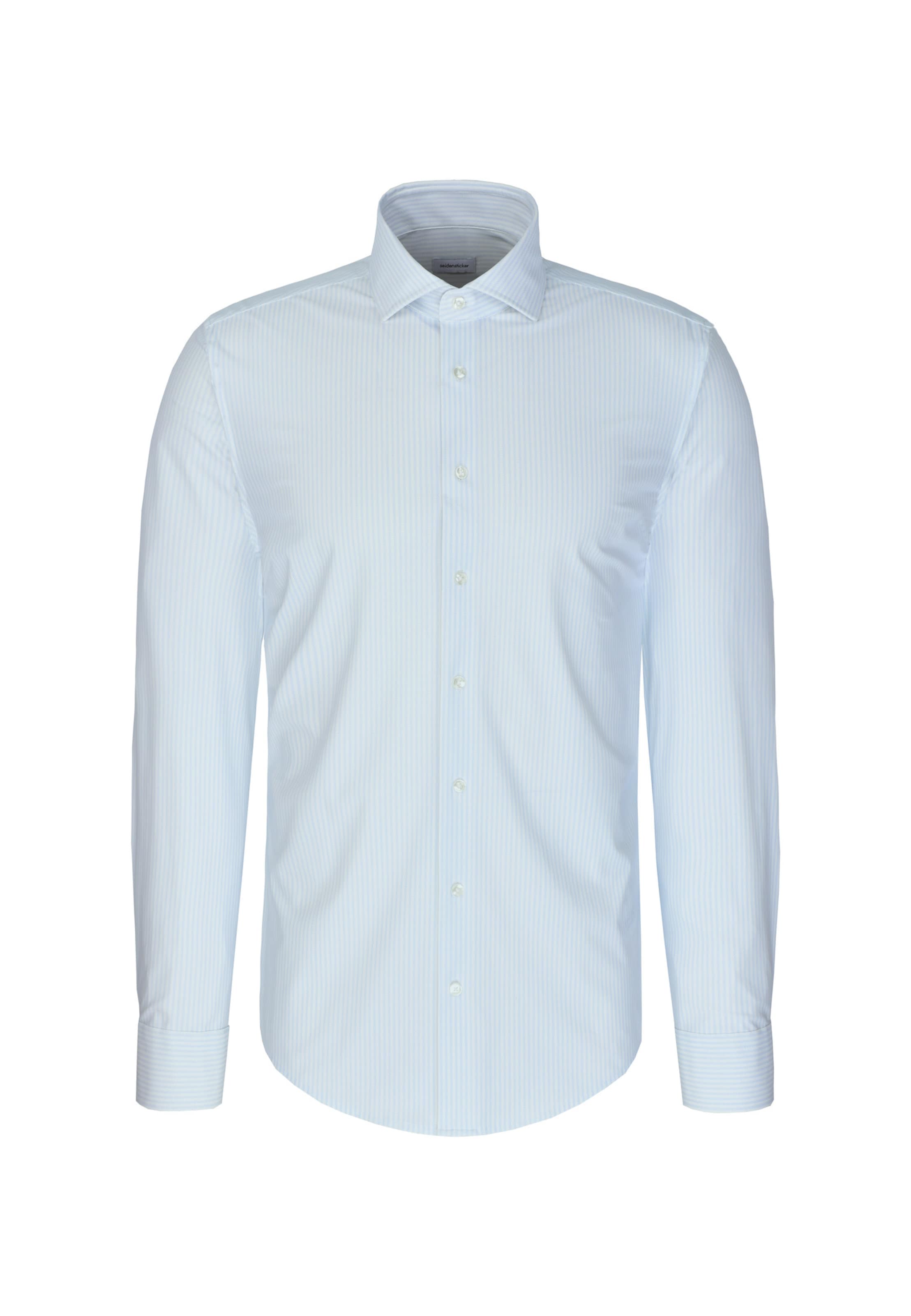 Coupe slim Chemise business SEIDENSTICKER en bleu : devant