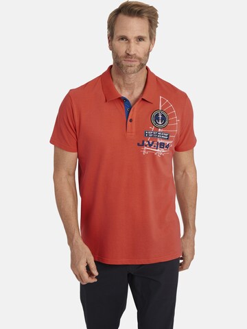 Jan Vanderstorm Shirt ' Nicco ' in Oranje: voorkant