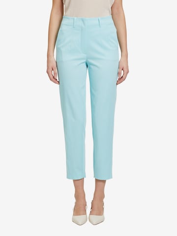 Betty & Co Loose fit Pleated Pants in Blue: front