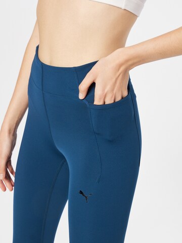 Slimfit Pantaloni sport de la PUMA pe albastru