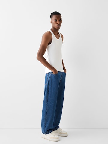 Bershka Loosefit Jeans i blå