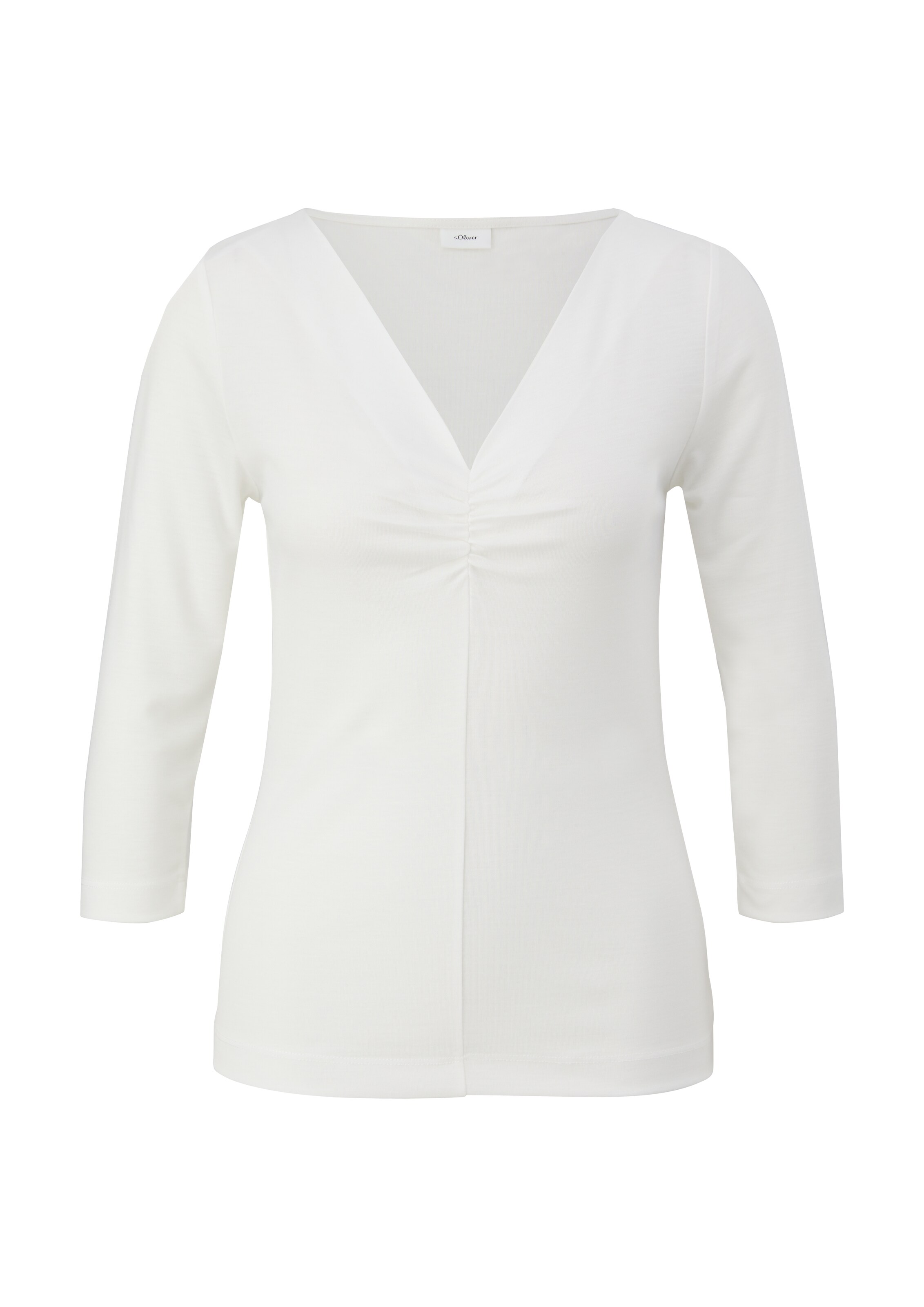 s.Oliver BLACK LABEL Tričko - Béžová: predná strana