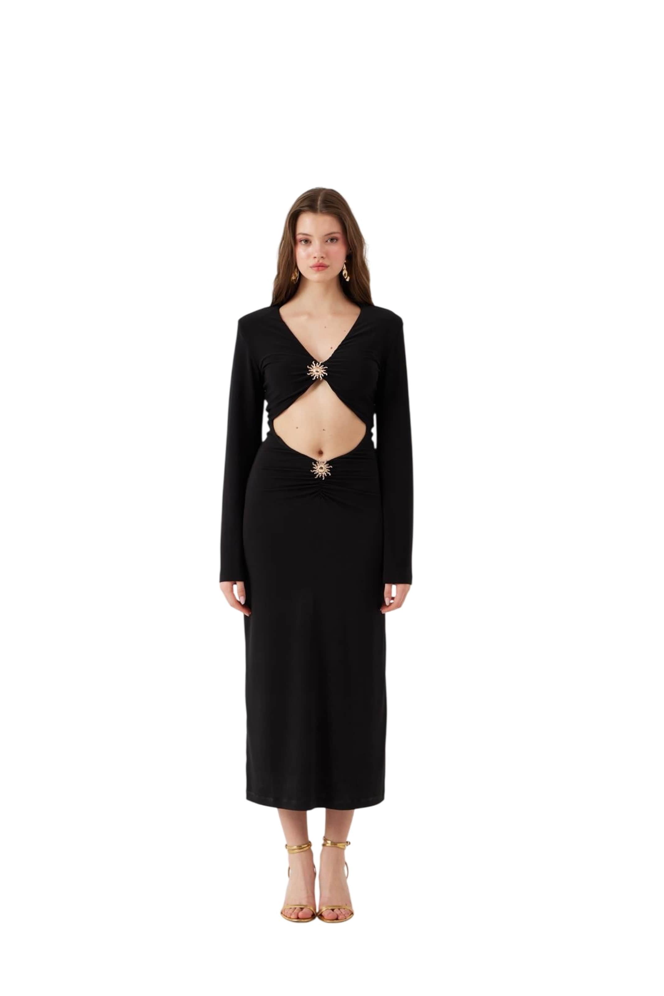 HOLLY LOLLY Kleid in Schwarz: Vorderseite