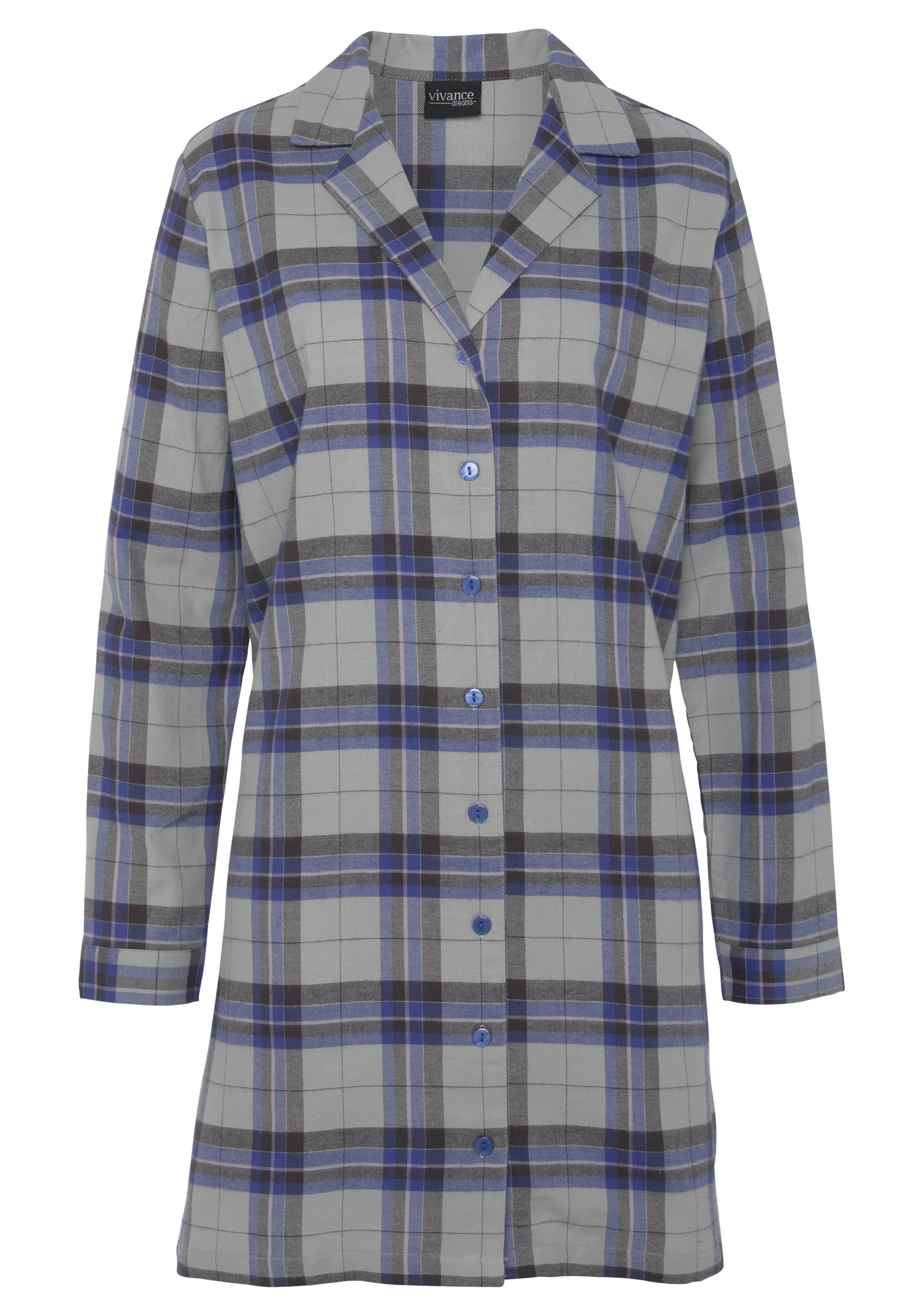 VIVANCE Nightgown in Grey: front