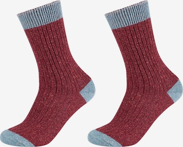 Chaussettes 'Hygge' s.Oliver en rouge : devant