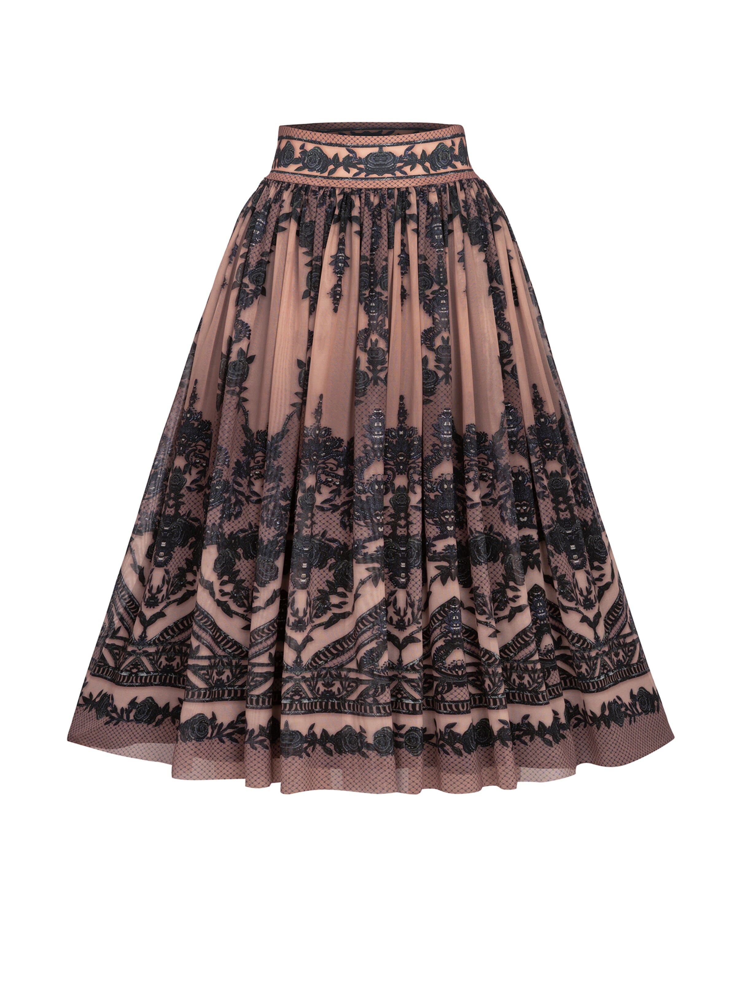 JIORO Skirt in Pink: front