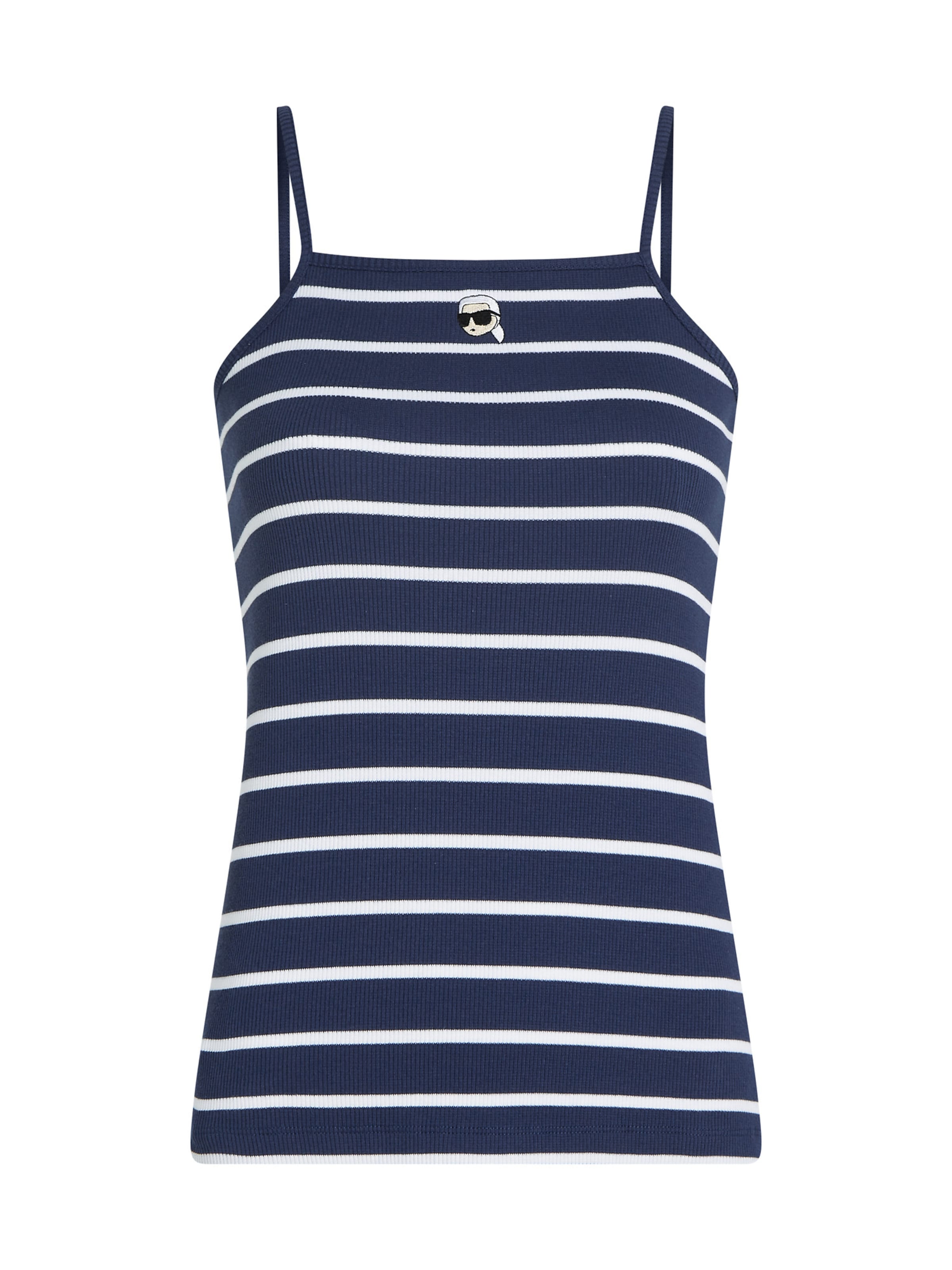 Haut Karl Lagerfeld en bleu : devant