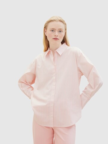 TOM TAILOR DENIM Bluse in Pink