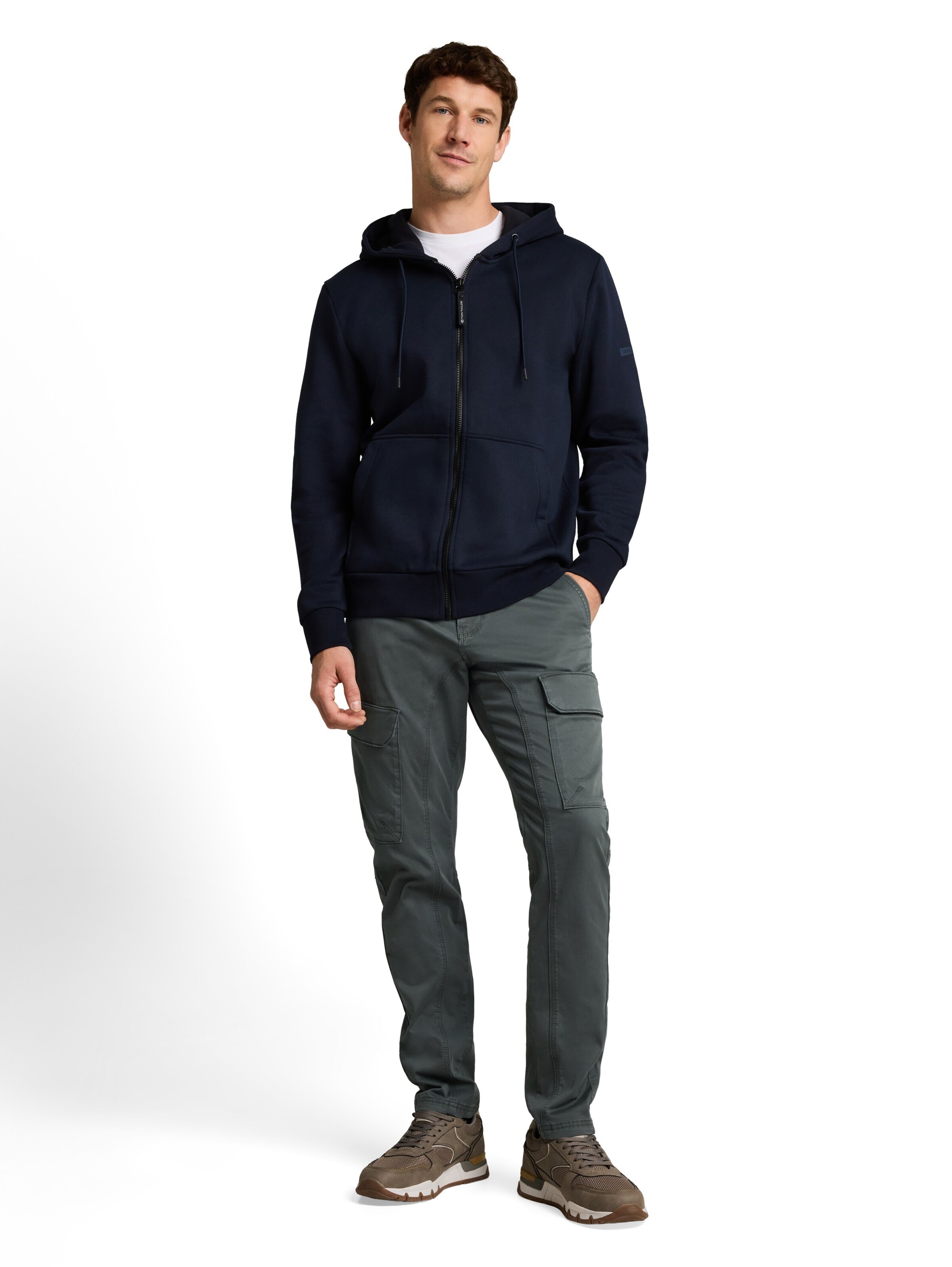 Tapered Pantaloni cu buzunare 'TYLER' de la TOM TAILOR pe verde