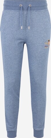 GANT Tapered Pants in Blue: front