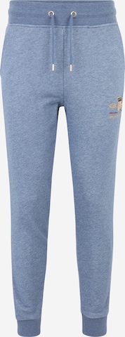 GANT Tapered Pants in Blue: front