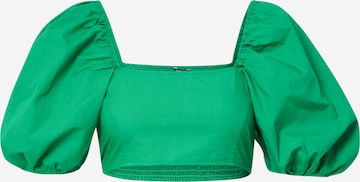 Monki Blouse in Green: front