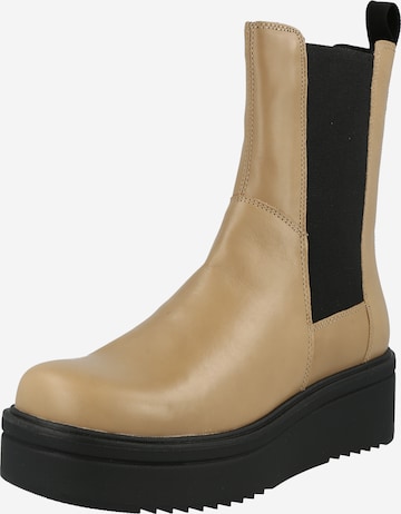 VAGABOND SHOEMAKERS Chelsea boots 'TARA' i beige: framsida