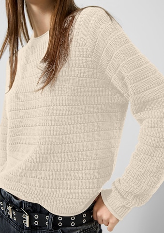 QS - Jersey en beige