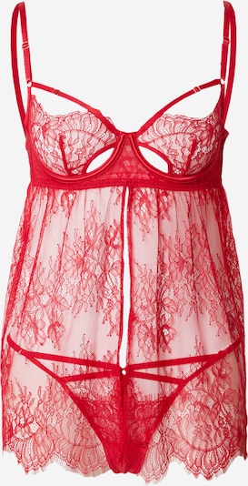 Hunkemöller Déshabillé 'Romance' en rouge, Vue avec produit