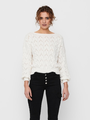 ONLY Sweater 'Brynn' in White: front