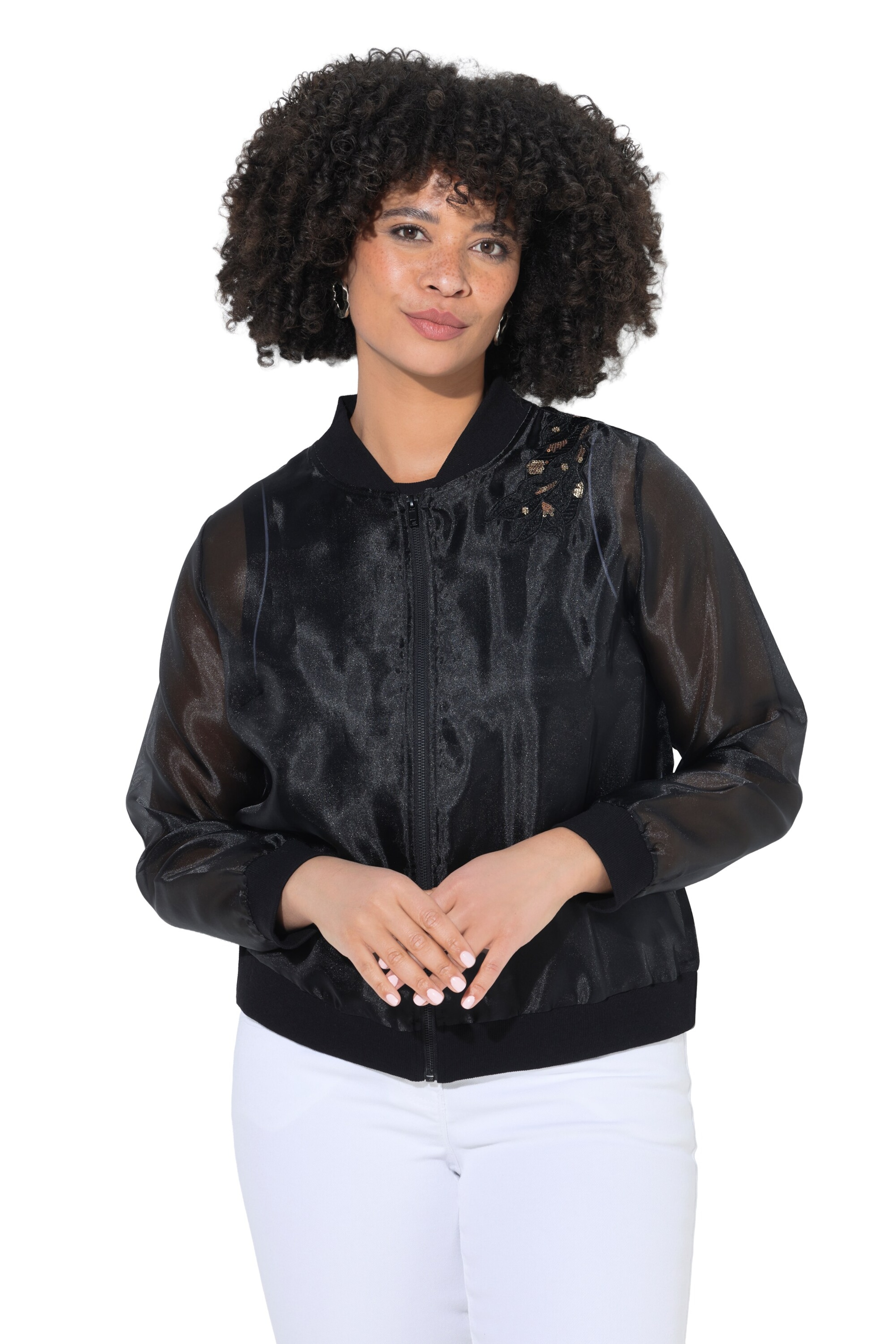 Angel of Style Between-season jacket in Black: front
