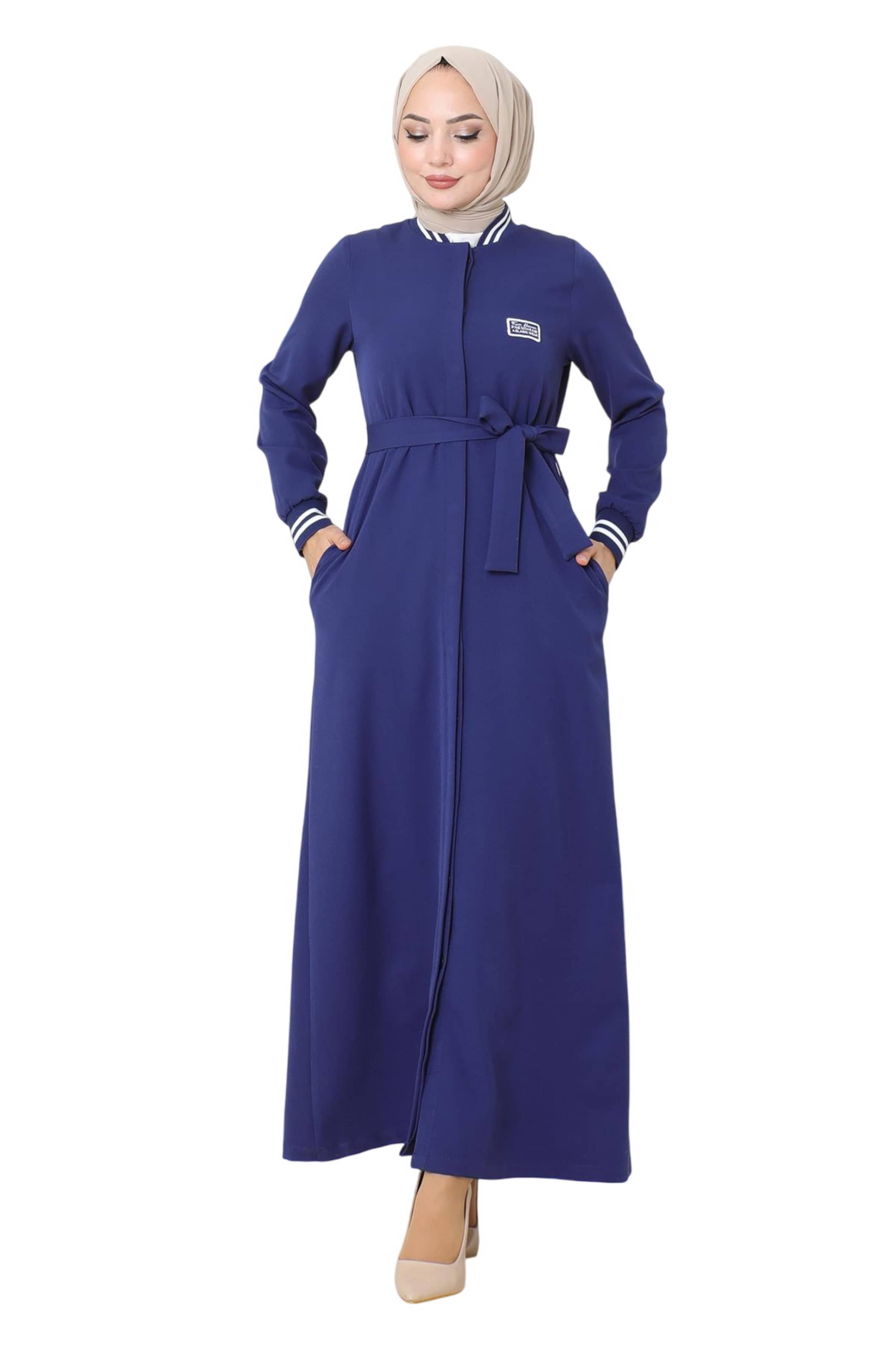 MODAMIHRAM Kleid in Blau: Vorderseite