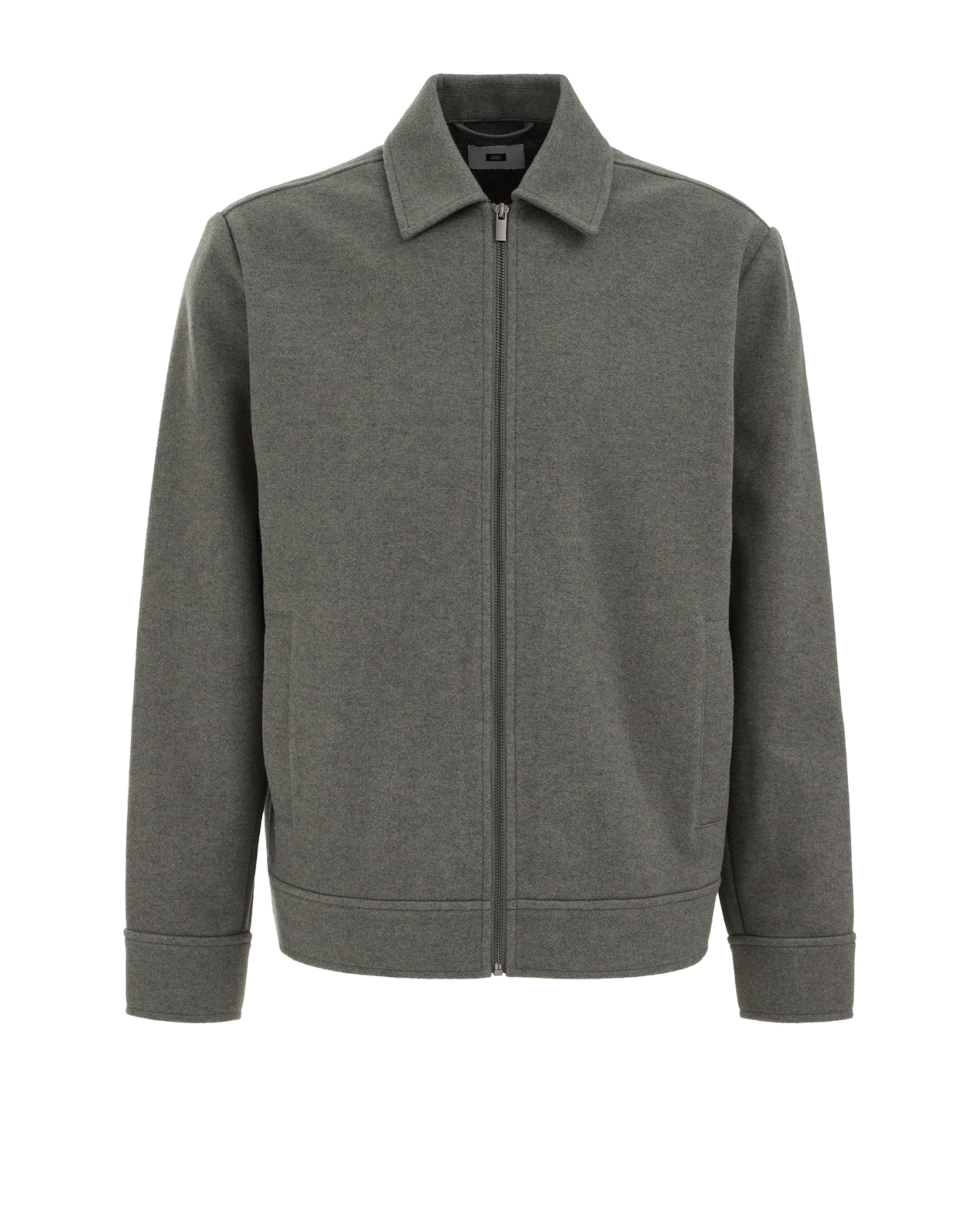 WE Fashion Вязаная кофта в Серый: спереди