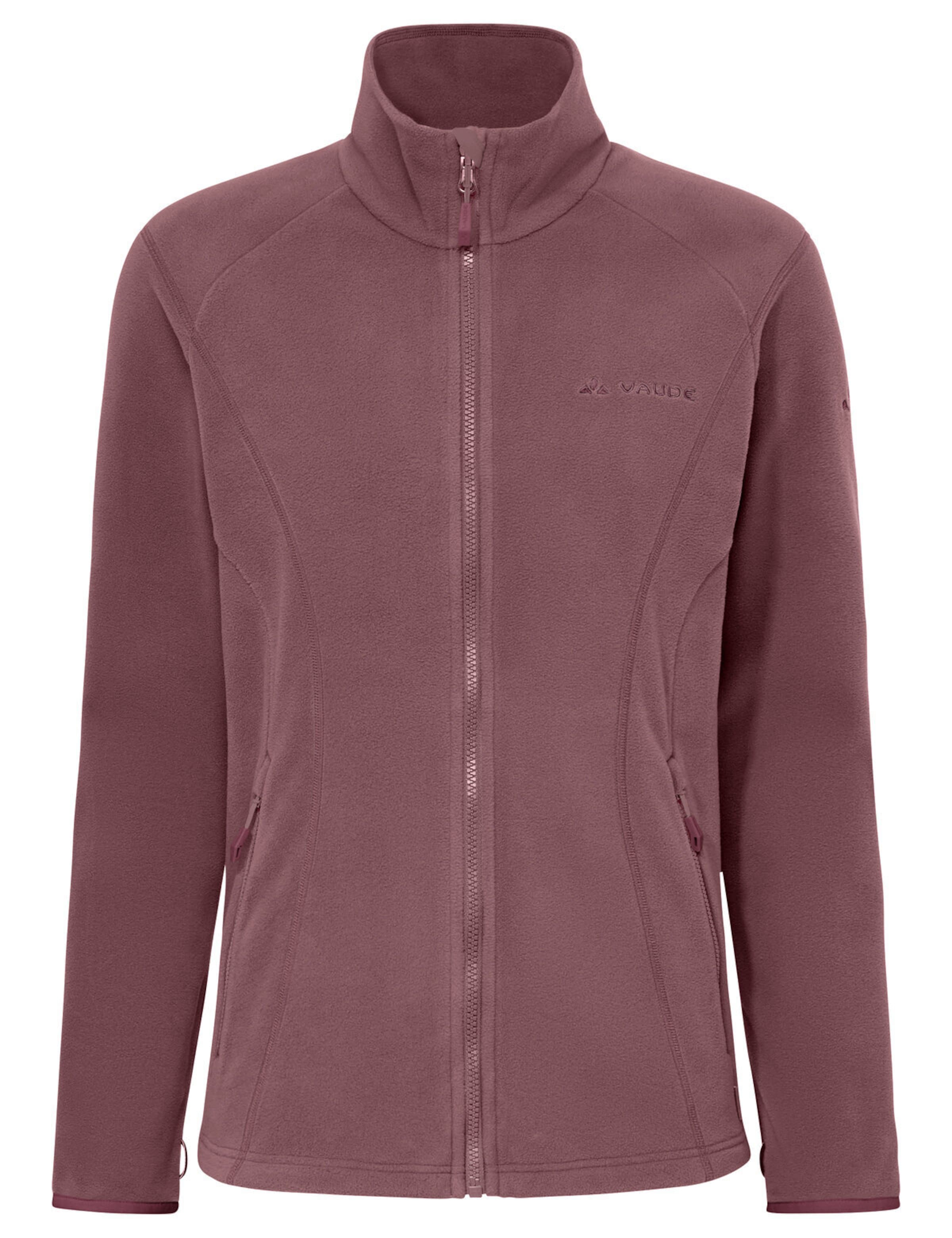 VAUDE Athletic fleece jacket 'Rosemoor' in Red: front