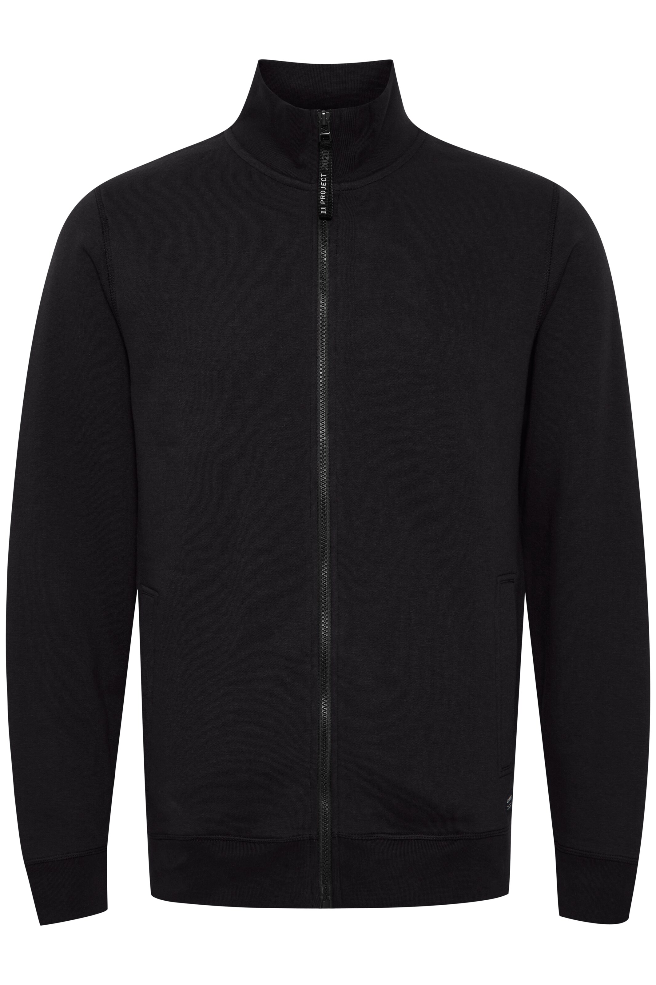 Giacca di felpa 'SIBELIUS' di 11 Project in nero: frontale