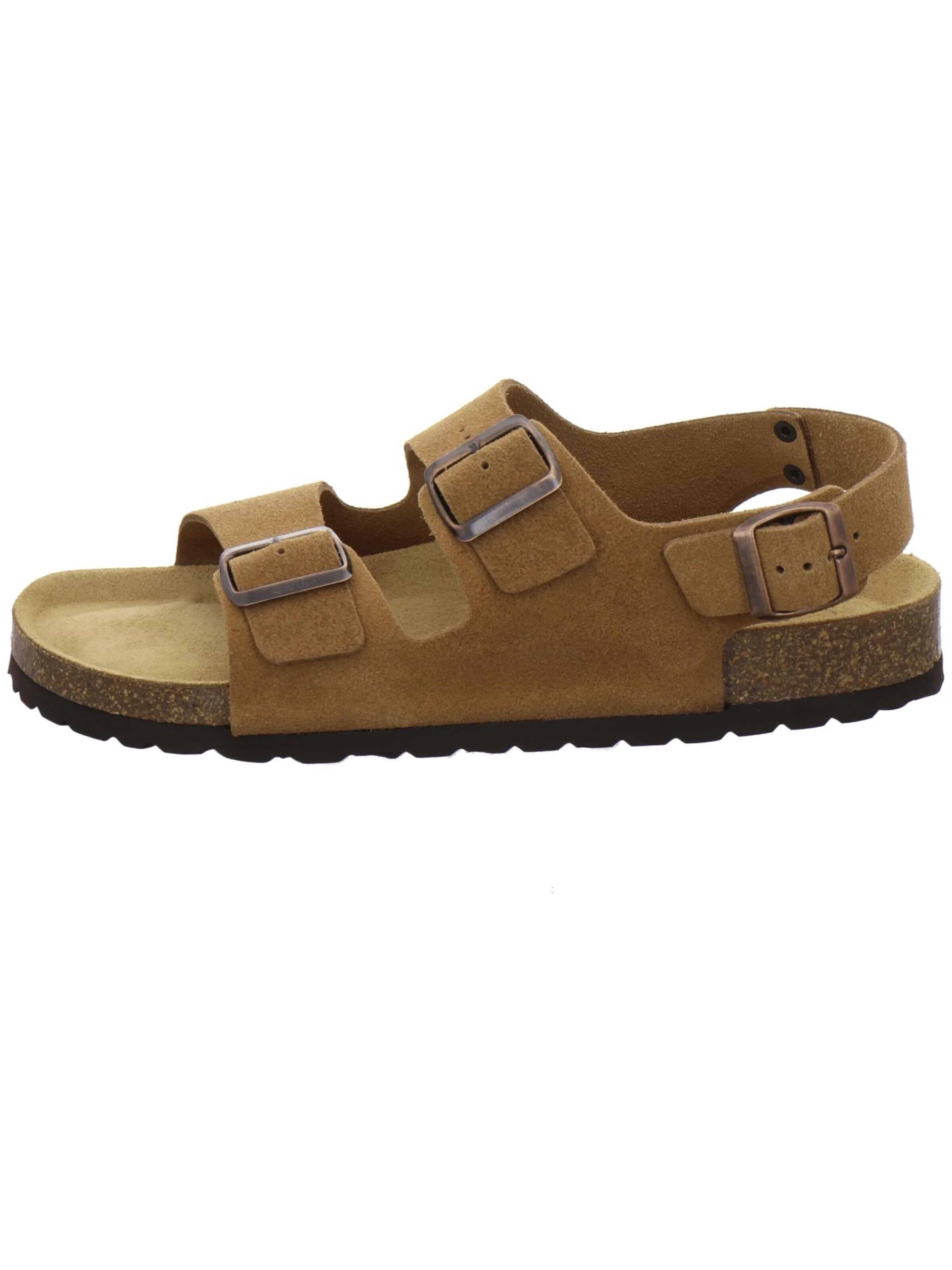 Sandales 'Sandalen Herren cognac Veloursleder' AFS-Schuhe en marron