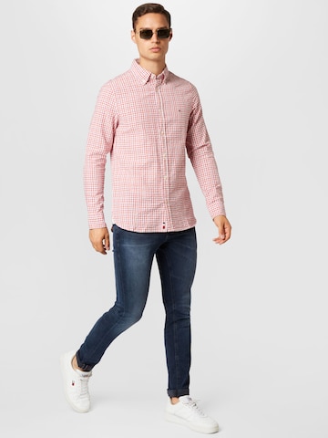 TOMMY HILFIGER Slim fit Button Up Shirt in Pink